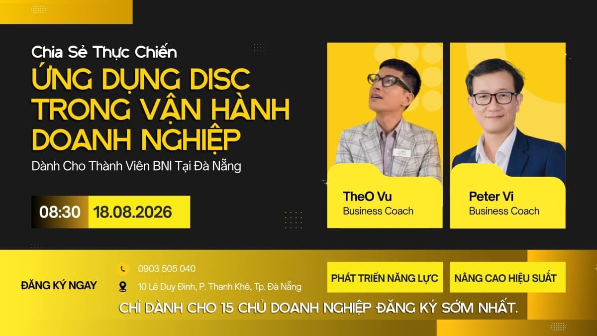 ỨNG DỤNG DISC TRONG VẬN HÀNH DOANH NGHIỆP