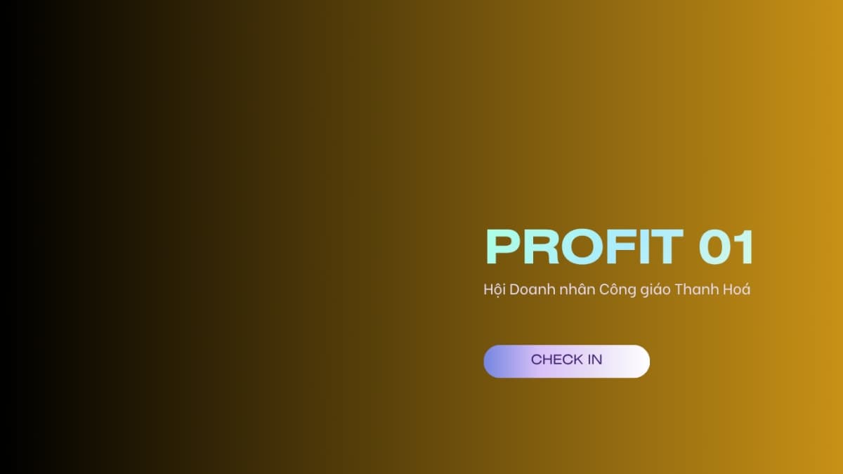 PROFIT 01 - Doanh nhân Công giáo Thanh Hoá